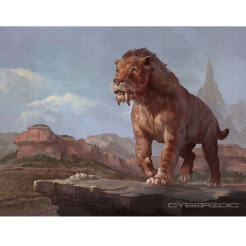 Cyberzoic Smilodon Populator Bronceado escala 1:12 - Nuevo en caja - Imagen 6 de 7