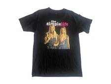 Y2K Shirt M Graphic Tee The Simple Life Nicole Richie Paris Hilton T Shirt