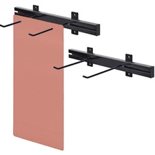 Yoga Mat Wall Mount Rack Adjustable Exercise Mat Storage Shelf Hanging Foam R...