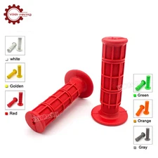 Universal Soft Rubber 7/8"&1" Hand Grips Throttle Handle For Motorcycle Dirtbike