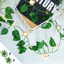2 Pack 9.8 FT Leaf String Lights Vine Fairy Lights Battery Operated Decor