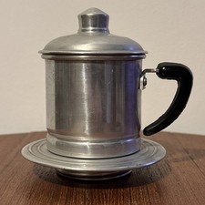 Vintage One Cup Drop Coffee Brewer Maker Made In Italy Travel / Camping / Home