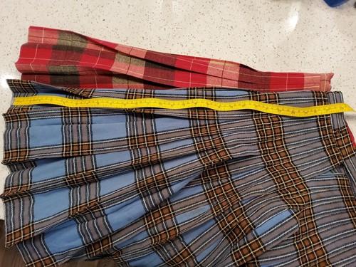 2 Vintage 1940s PENDLETON 100% Wool Turnaround Reversible (2in1) Skirts - Small - Picture 6 of 14