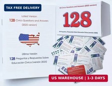 US Citizenship Flash Cards 2026, 128 Official...
