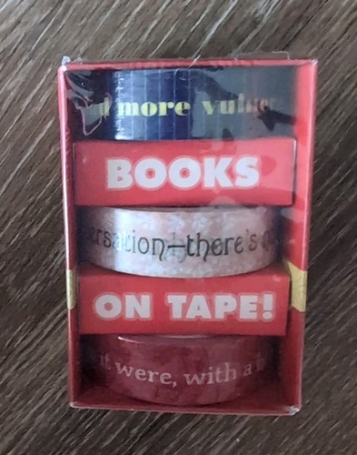 Books On Tape Washi Tape Rolls