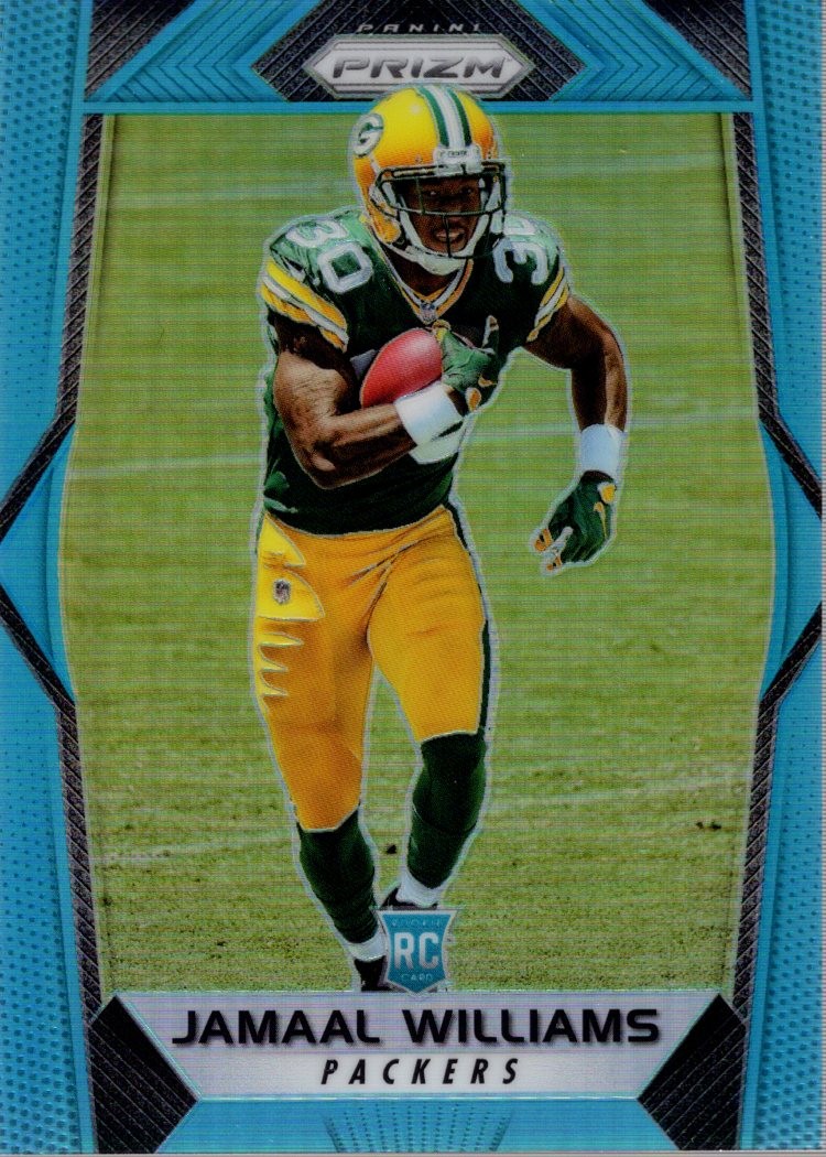 2017 Panini Prizm Prizms Light Blue #237 Jamaal Williams /199 - FB