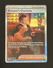 Pokémon TCG 151 Full Art Trainer Giovanni's Charisma 204/165 on eBay