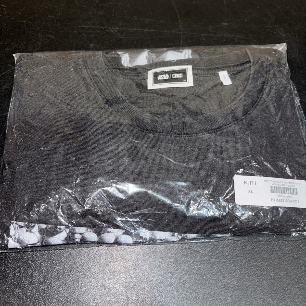 Kith x Star Wars Stormtrooper Vintage Tee Black Size XL Brand New