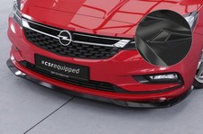 Cup Spoiler Lippe Front Ansatz Carbon Look für für Opel Astra K CSL419-C