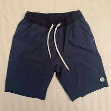 Vuori Kore Shorts Mens Size Small 9  Blue Athletic Boxer Liner Drawstring V367