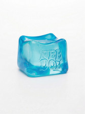 NeeDoh Nice Cube Blue Stress Ball Fidget Sensory Toy Super Solid Squish New