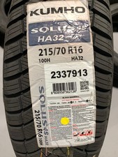 2 New 215 70 16 Kumho Solus 4s Ha32 Suv All Season Tires