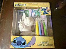 Disney Stitch holding Pineapple Design A vinyl  New in Box Comes with Markers