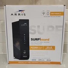Arris SURFboard SBG7400AC2 Wireless Cable DOCSIS 3.0 Modem & WiFi Router New