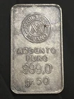 RARE VINTAGE SILVER INGOT: "Mario Villa - Milano" 50 grams !!!