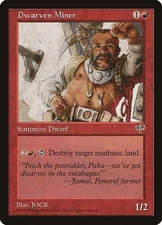 Dwarven Miner 2x MTG Mirage Uncommon Vintage NM red