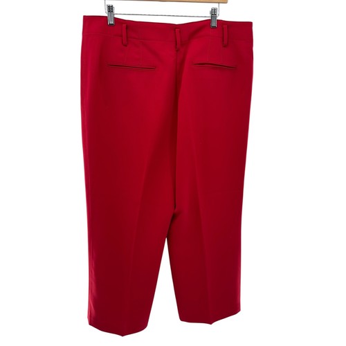 NWT Ann Taylor Red Cropped Pants Women's Size 16 Career Casual Dress - Picture 3 of 5