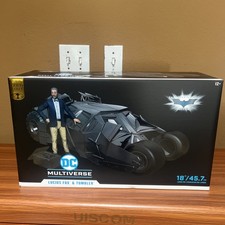 McFarlane The Dark Knight TUMBLER & LUCIUS FOX Gold Label DC Universe Exclusive