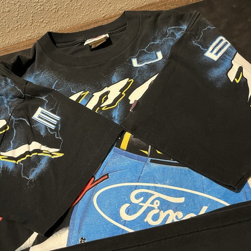 Ford All Over Print Shirt Logo Athletic Thunder 90s Robert Yates Racing 88 USA - Picture 9 of 11