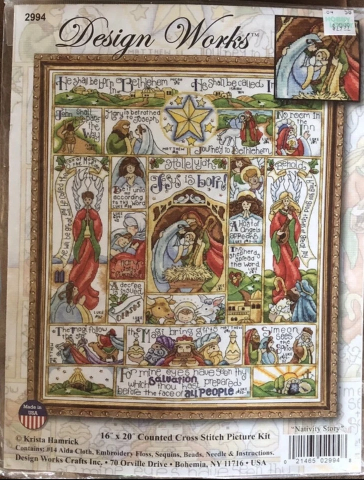Nativity Story Counted Cross Stitch Kit - Image 2 of 4