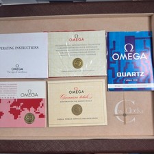Documenti per corredo orologi Omega manuale e garanzie antichi