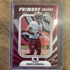 2025 Panini Donruss Optic Emeka Egbuka Primary Colors Rookie #5 Buccaneers