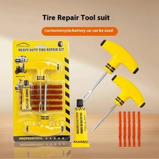 Car Tire Puncture Plugs Vacuum Tire Pass Emergency Repair Tools Glue Strips Glue