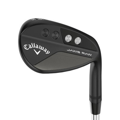 CALLAWAY JAWS RAW MATTE BLACK LOB WEDGE 58°-10° (BOUNCE) S GRIND STEEL WEDGE FLE