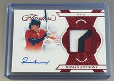2025 Panini Flawless Baseball Roman Anthony Red Rookie RC Patch Auto #11/20