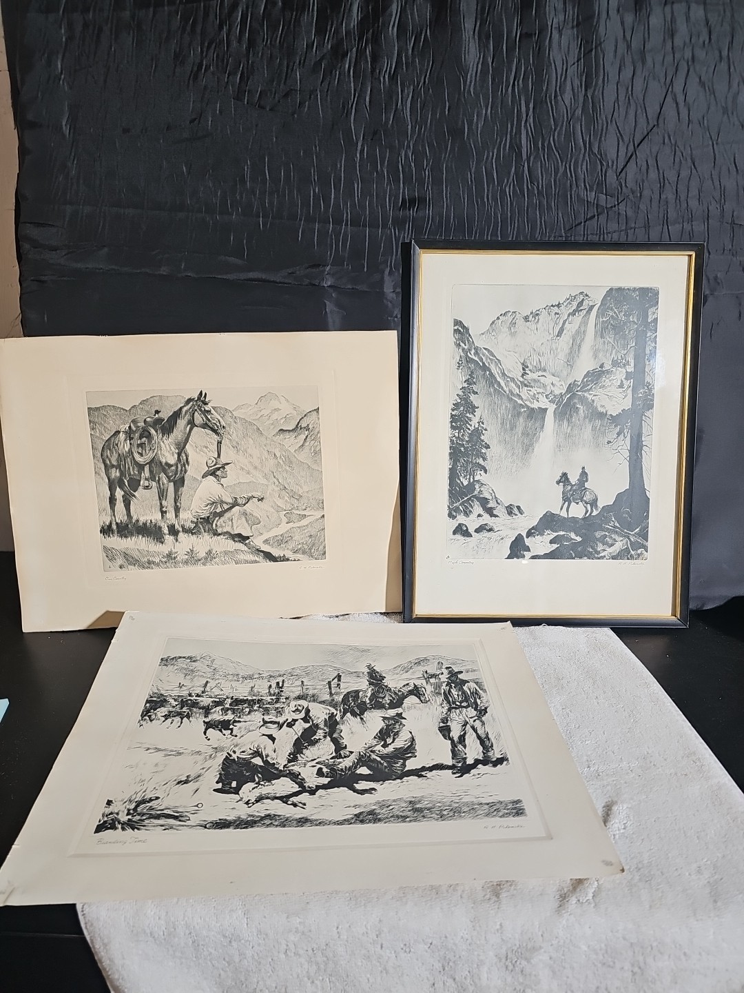 Vintage R.H. Palenske Print Lot Of 3
