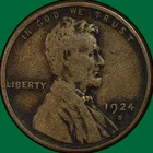 1924-S Lincoln Wheat Cent Very Fine VF Coin #33677