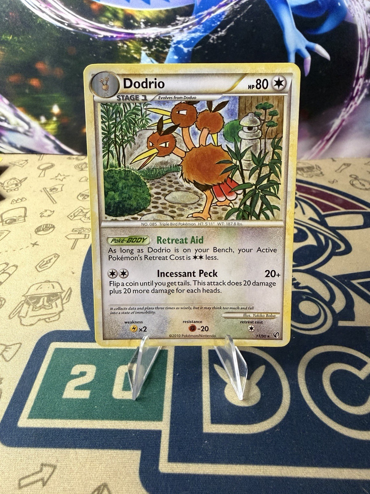 Dodrio HS Undaunted 11/90 Pokemon Card