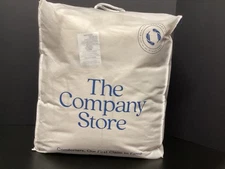 The Company Store Wool Filled All Season Ivory King Comforter W/Gold Flakes New