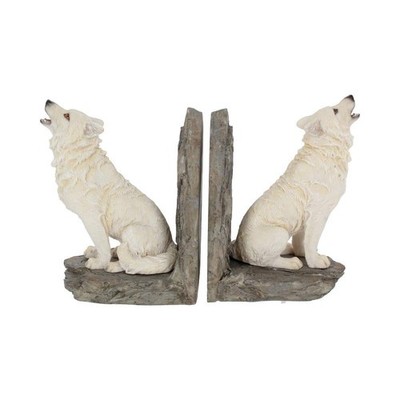 Nemesis Now Bookends 20.3cm White Buchstützen Wardens of The North 20,3 cm, Weiß