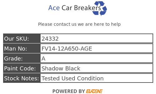 Ford Kuga Mk2 C520 14-16 2L TDCI T8MA Auto Engine ECU FV14-12A650-AGE - Picture 7 of 10