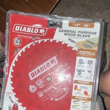 Diablo D1040X 10in 40T Carbide Table Saw Blade for Wood Cutting