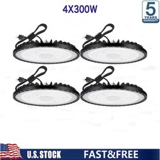 4 Pack 200W UFO Led High Bay Light Factory Commercial Industrial Warehouse Light