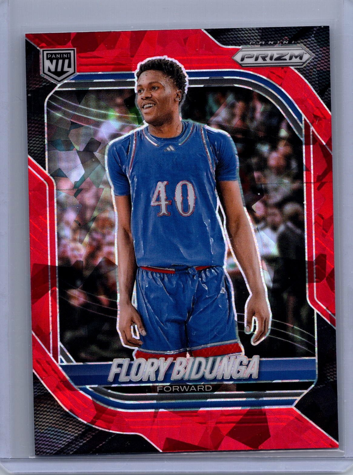 2025-26 Panini Prizm #73 Flory Bidunga Red Ice Prizm