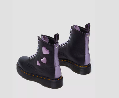 Dr. Martens ❤️ 1460 ZIP HEART VIRGINIA SATIN LUX MSRP$240 Unique