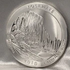 2010 Yosemite America the Beautiful 5 Ounce .999 Fine Silver In Capsule