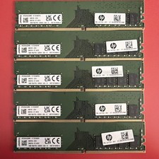 Kingston 16GB Modules 1RX8 PC4-3200AA Lot Of 5 80gb Total Desktop Memory