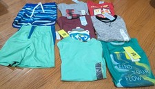 NWT Boys 8 piece  Bundle Lot 4/5T/6 Cat  Jack Long Short Tops Shorts Swim