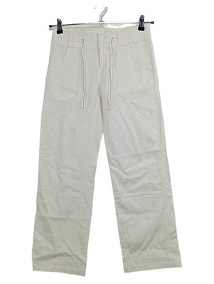 Vero Moda Stoffhose Weiß Kordelzug Gr. 34 Damen