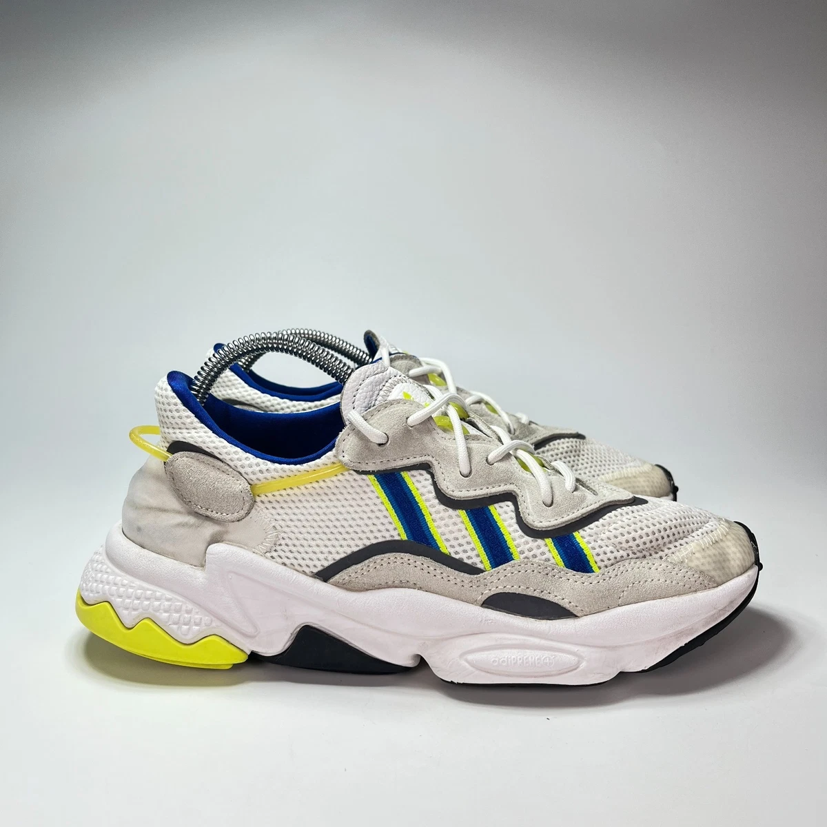 Adidas Originals Ozweego [EG8128] Men Casual Shoes White/Blue-Volt adidas Originals Ozweego | White/Blue/Green | EE7009 main image 2