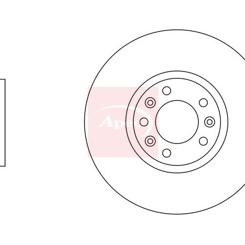 For PEUGEOT 308 III 2021 on BRAKE DISC (FRONT) (SINGLE) DSK2864