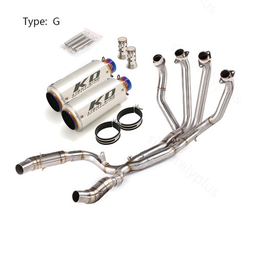 For Kawasaki Ninja 1000 Z1000 2010-2025 Exhaust Tip Complete Pipe Muffler System - Picture 8 of 13
