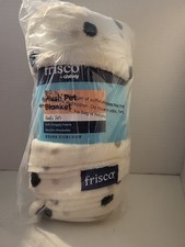 New Chewy Plush Pet Blanket Frisco By Chewy Doodle Dots 60" 40"