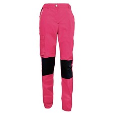 Pantalon de Travail Femme Rose et Noir - Fashion Sécurité - Résistant, Confortab