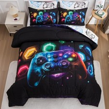 Aimuan Gamer Gaming Bedding Sets 3D Gamepad Comforter Sets for Boys Games Consol