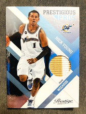 2010-11 Panini Prestige Nick Young Game Used Worn Jersey Patch Platinum /25 Rare